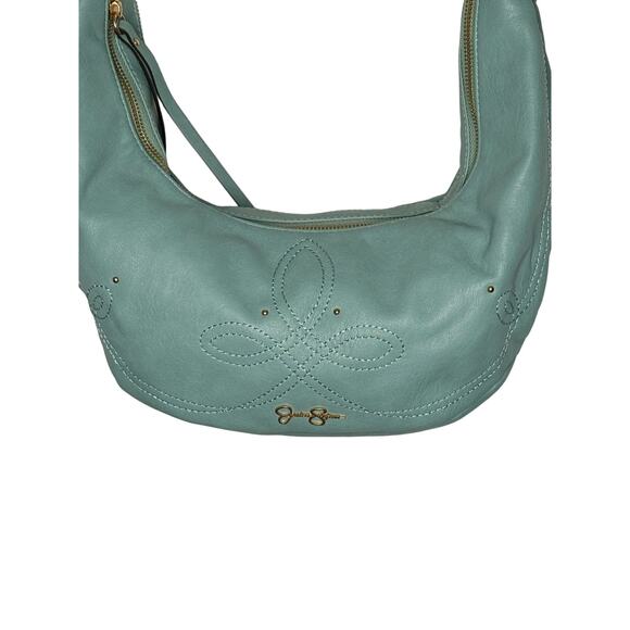 Jessica Simpson NWT London Hobo In Dusty Jade Shoulder Handbag Purse Zip Accent - Picture 1 of 8